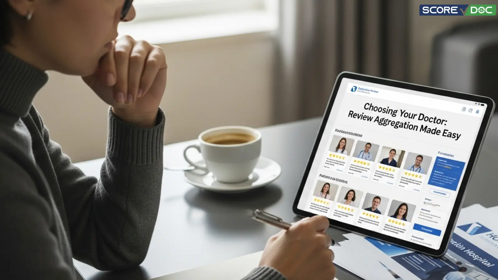 Find the best doctor near you with ScoreDoc - A healthcare review aggregator 