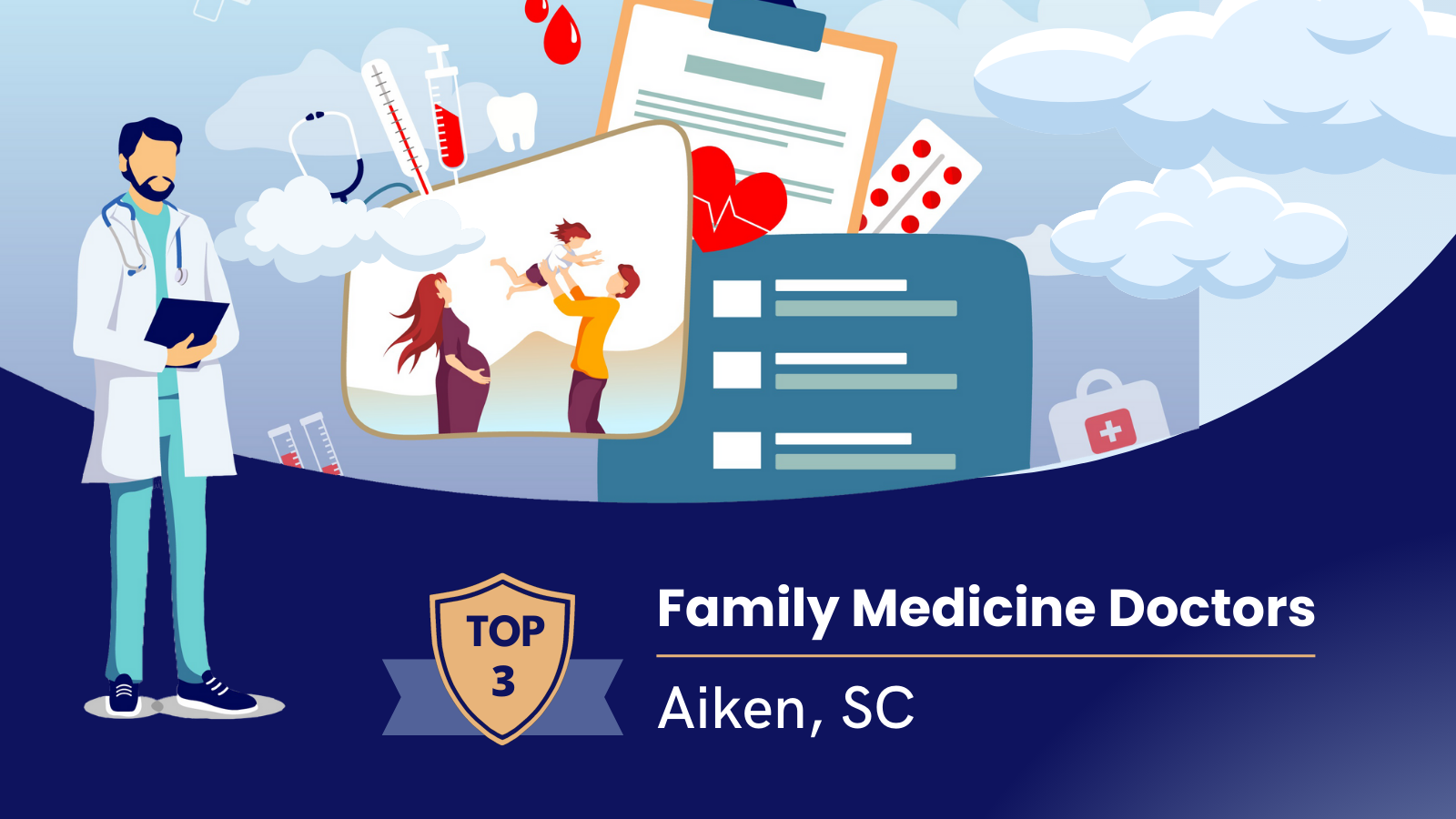 Three Top Rated Family Medicine Doctors in Aiken County, South Carolina